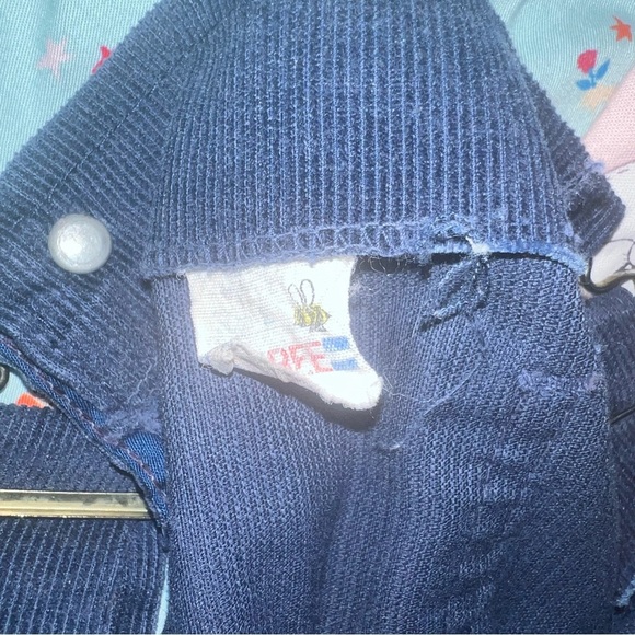 Vintage Ro-Bee Kids Navy Blue Overalls sz  2 - Picture 2 of 3